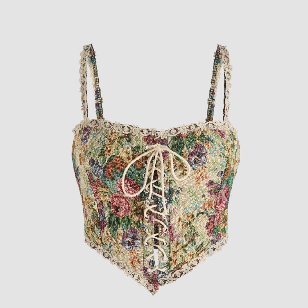 Cottage Core Corset Top